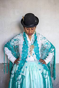 Benita la Intocable, cholita female wrestler,El Alto, La Paz, Bolivia