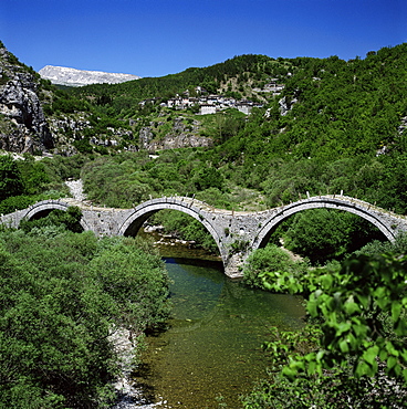 Turkish bridge, Kipi, Greece, Europe