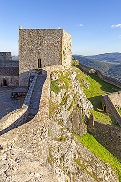 Historic castle, medieval village of Marvao, Portalegre district, Alto Alentejo, Portugal, Europe