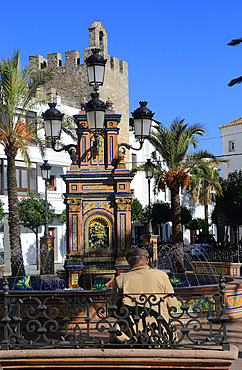 Plaza de Espana, Vejer de la Frontera, Cadiz Province, Spain