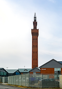 Grimsby Dock Tower 1852, hydraulic accumulator tower designer James William Wild, Grimsby, Lincolnshire, England, UK