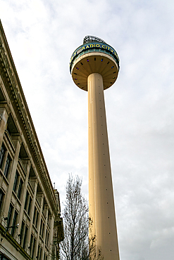 Radio City tower, St Johns Beacon, St Johns shopping centre in city centre, Liverpool, England, UK architect James A. Roberts Associates 1969