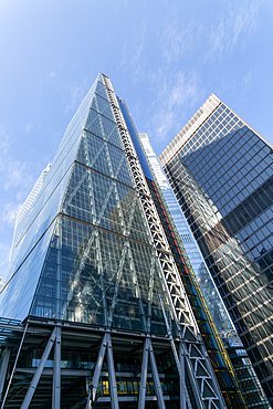 Leadenhall Building, The Cheesegrater commercial skyscraper building, City of London, England, UK Rogers Stirk Harbour and Partners 2014