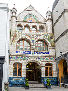 Modern Style facade of Edward Everard printworks building now the Clayton Hotel, Bristol, England, UK