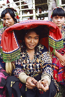 Women of the T'Boli tribal people, south Cotabato province, Mindanao, Philippines, Southeast Asia, Asia