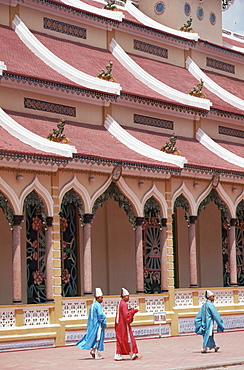 Caodai Great Temple, Tay Ninh Town, Vietnam, Indochina, Southeast Asia, Asia