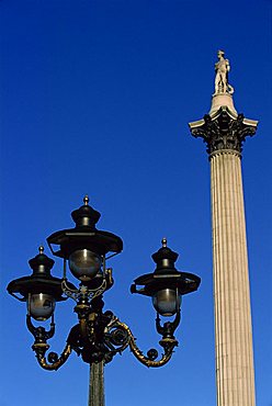 Nelson's Column, Trafalgar Square, London, England, United Kingdom, Europe