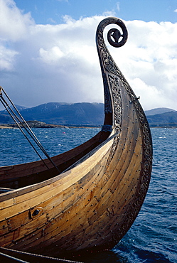 Oseberg replica Viking ship, Norway 
