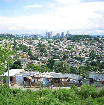 Sao Paolo shanty town, Brazil, South America