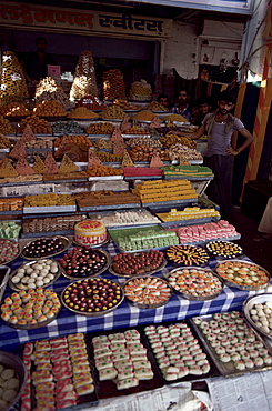 Sweet shop, Ahmedabad, Gujarat state, India, Asia