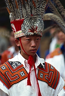 Little Flower headdress, Liupanshi, Guizhou, China, Asia