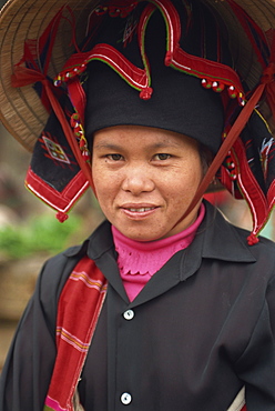 Black Thai woman, near Dien Bien Phu, North Vietnam, Vietnam, Indochina, Southeast Asia, Asia