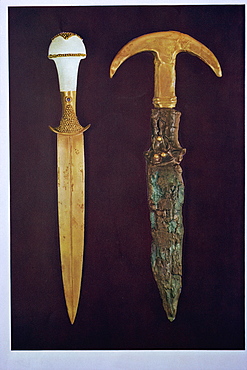 Daggers excavated at Ur, Iraq, Middle East