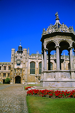 The Great Court, Trinity College, Cambridge, Cambridgeshire, England, UK