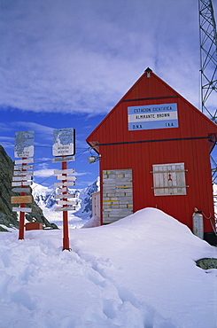 Almirante Brown station, Argentinian summer base only, Antarctic Peninsula, Antarctica, Polar Regions