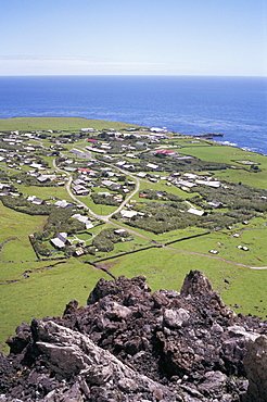 Edinburgh, taken from 1961 volcanic eruption centre, Tristan da Cunha, Atlantic Ocean, Mid Atlantic