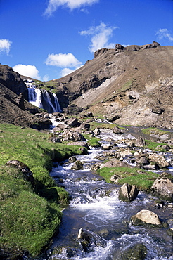 Djupaqil gorge, southwest area near Hveragerdi, Iceland, Polar Regions