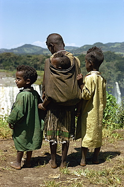 Group of children in Gojam, Ethiopia, Africa