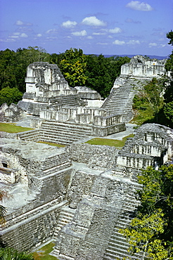Northern Acropolis, Tikal, UNESCO World Heritage Site, Guatemala, Central America