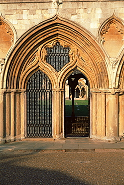 Norwich cathedral cloisters, dating from 13th to 15th centuries, Norwich, Norfolk, England, United Kingdom, Europe