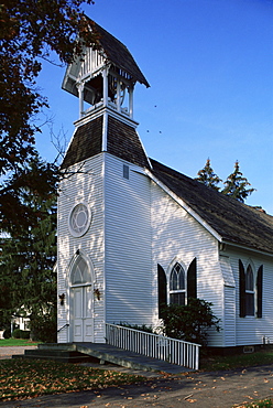 Clapboard Methodist church, Dutchess County, New York State, United States of America, North America