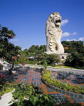 Merlion, Sentosa Island, Singapore, Southeast Asia, Asia