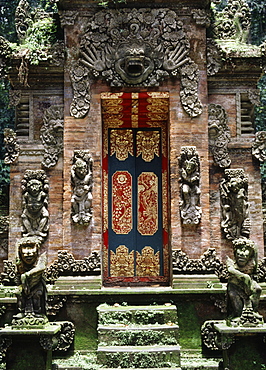 Gate at Monkey Forest Temple in Ubud, Bali, Indonesia, Southeast Asia, Asia