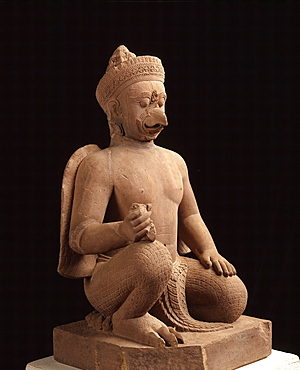 Statue of Garuda from Bantay Srei, dating from the 10th century, National Museum, Phnom Penh, Cambodia, Indochina, Southeast Asia, Asia