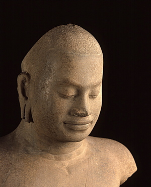 Jayavarman, dating from 12th and 13th centuries, from Angkor, National Museum, Phnom Penh, Cambodia, Indochina, Southeast Asia, Asia