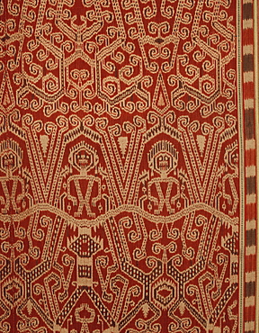 Ceremonial Ikat of Iban Dayak in Sarawak, Borneo, Malaysia, Southeast Asia, Asia