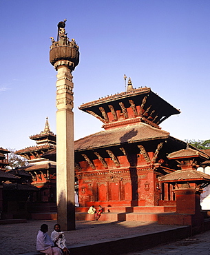 Building on Durbar Square in Patan, UNESCO World Heritage Site, Kathmandu Valley, Nepal, Asia