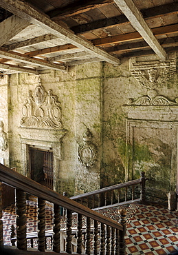 Staircase of the Convento of The Church of San Pedro in Loboc, Bohol, Philippines, Southeast Asia, Asia