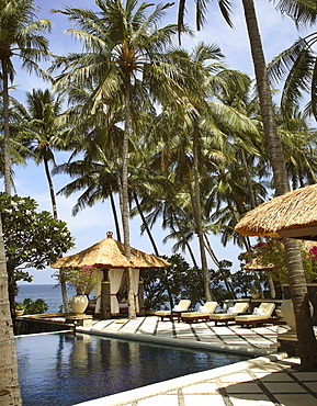 Pool at the Spa Village Resort in Tembok, Bali, Indonesia, Southeast Asia, Asia
