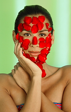 Rose facial at Aura Spa at Park Hotel, New Delhi, India, Asia