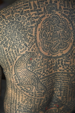 Tattoo with Thai Motifs, Thailand, Southeast Asia, Asia