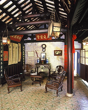 Interior of the ChineseTran Family House, Hoi An, Vietnam, Indochina, Southeast Asia, Asia