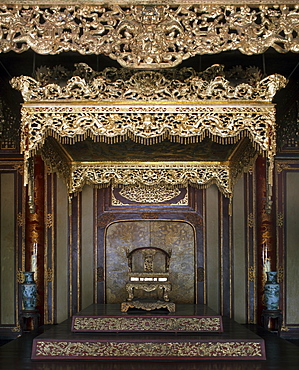 The Throne Hall, The Citadel at Hue, Vietnam, Indochina, Southeast Asia, Asia