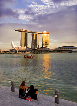 Marina Bay Sands Resort and Casino, designed by Moshe Safdie, Singapore, Southeast Asia, Asia