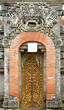 Gate of a Balinese House in Batubulan, Bali, Indonesia, Southeast Asia, Asia