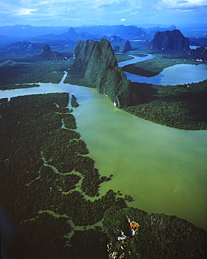 Aerial view of Phanga Bay, Thailand