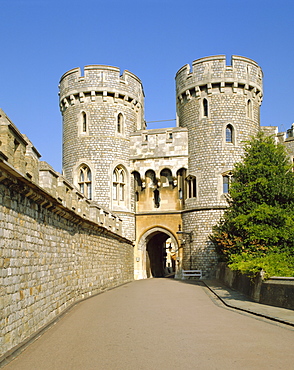 The Norman Gate, Windsor Castle, Berkshire, England, UK