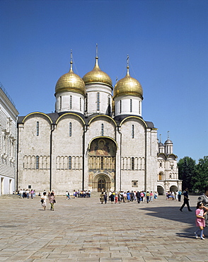 Cathedral of the Assumption, Kremlin, UNESCO World Heritage Site, Moscow, Russia, Europe