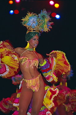 Dancer, Tropicana Cabaret, Havana, Cuba, West Indies, Central America