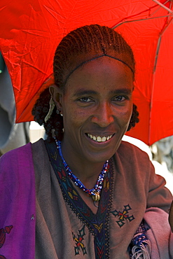 People walk for days to trade in this famous weekly market, Saturday market in Lalibela, Lalibela, Ethiopia, Africa