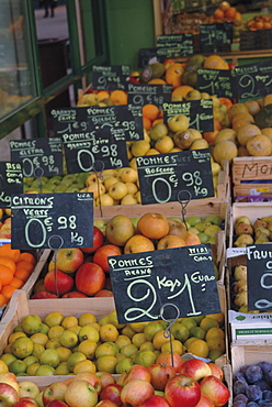 Fruit and vegetable shop, St. Omer, Pas de Calais, France, Europe