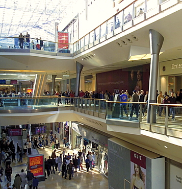 Interior, Bull Ring Shopping Centre, Birmingham, England, United Kingdom, Europe