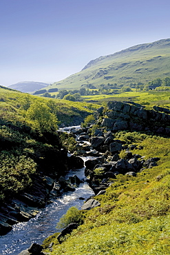 Valley of the River Claerwen in the Cambrian Mountains, Wales, United Kingdom, Europe