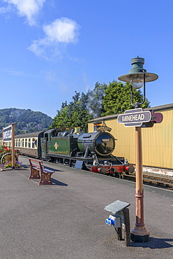 The West Somerset Railway, Minehead Station, Somerset, England, United Kingdom, Europe