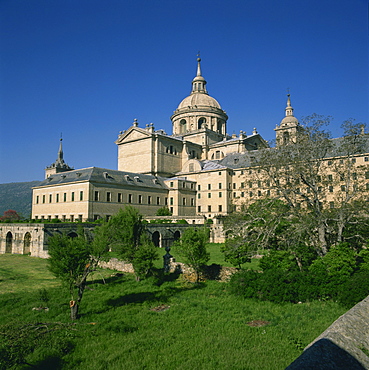 El Escorial, UNESCO World Heritage Site, in Madrid, Spain, Europe