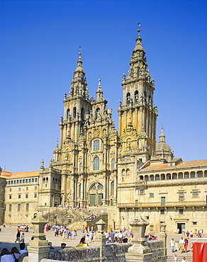 Santiago de Compostela, Cathedral, Galicia, Spain, Europe